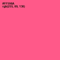 #FF598A - French Rose Color Image