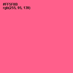 #FF5F8B - French Rose Color Image