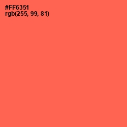 #FF6351 - Persimmon Color Image