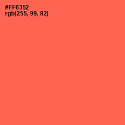 #FF6352 - Persimmon Color Image