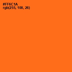 #FF6C1A - Orange Color Image