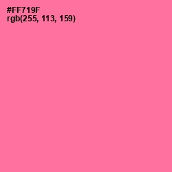 #FF719F - Deep Blush Color Image