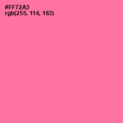 #FF72A3 - Hot Pink Color Image