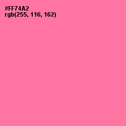 #FF74A2 - Hot Pink Color Image