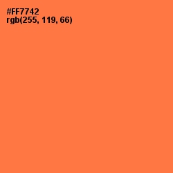 #FF7742 - Coral Color Image