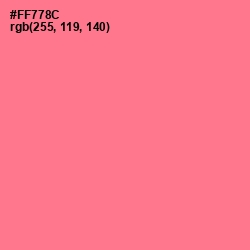 #FF778C - Froly Color Image