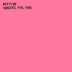 #FF779F - Deep Blush Color Image