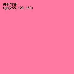 #FF789F - Deep Blush Color Image