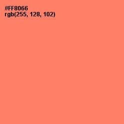#FF8066 - Salmon Color Image