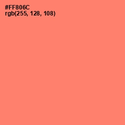 #FF806C - Salmon Color Image