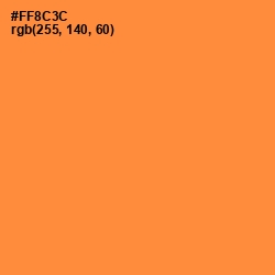 #FF8C3C - Neon Carrot Color Image