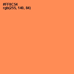 #FF8C54 - Tan Hide Color Image
