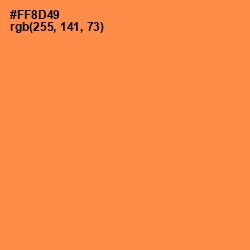 #FF8D49 - Tan Hide Color Image