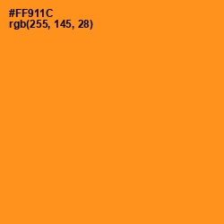 #FF911C - Tree Poppy Color Image