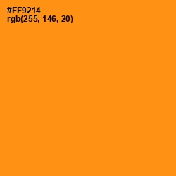 #FF9214 - Tree Poppy Color Image