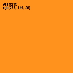 #FF921C - Tree Poppy Color Image