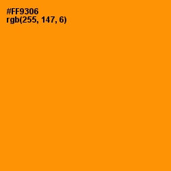 #FF9306 - Pizazz Color Image