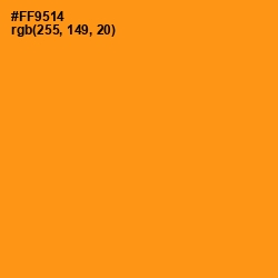 #FF9514 - Tree Poppy Color Image