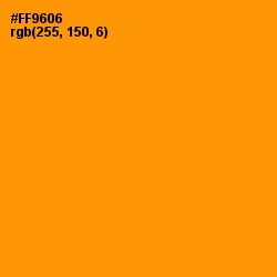 #FF9606 - Pizazz Color Image