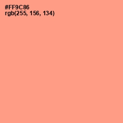 #FF9C86 - Vivid Tangerine Color Image