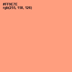 #FF9E7E - Atomic Tangerine Color Image