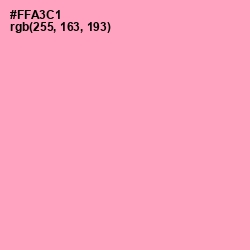 #FFA3C1 - Carnation Pink Color Image