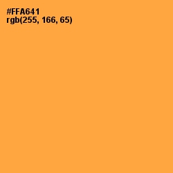 #FFA641 - Yellow Orange Color Image