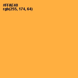 #FFAE40 - Yellow Orange Color Image
