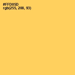 #FFD05D - Dandelion Color Image