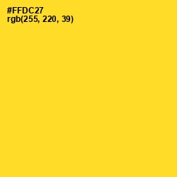 #FFDC27 - Golden Dream Color Image