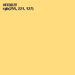 #FFDD7F - Golden Sand Color Image