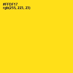 #FFDF17 - Candlelight Color Image