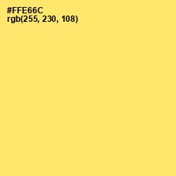 #FFE66C - Festival Color Image