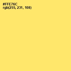 #FFE76C - Festival Color Image