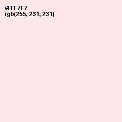 #FFE7E7 - Fair Pink Color Image