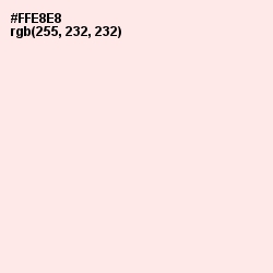 #FFE8E8 - Fair Pink Color Image