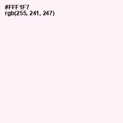 #FFF1F7 - Lavender blush Color Image