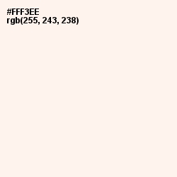 #FFF3EE - Forget Me Not Color Image