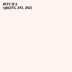 #FFF3F2 - Chardon Color Image
