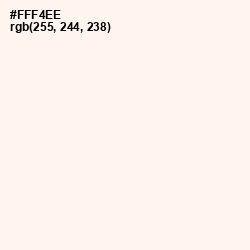 #FFF4EE - Seashell Peach Color Image