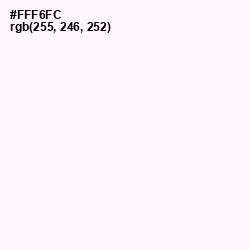 #FFF6FC - Wisp Pink Color Image