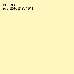 #FFF7BF - Pale Prim Color Image