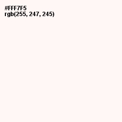 #FFF7F5 - Rose White Color Image