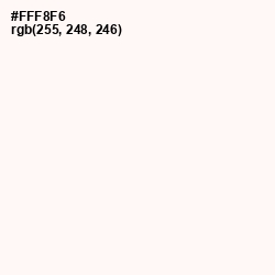 #FFF8F6 - Bridal Heath Color Image