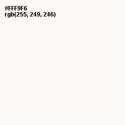 #FFF9F6 - Bridal Heath Color Image