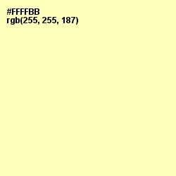 #FFFFBB - Pale Prim Color Image
