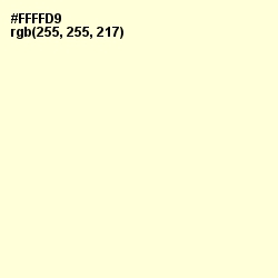 #FFFFD9 - Moon Glow Color Image