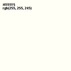 #FFFFF5 - Black White Color Image