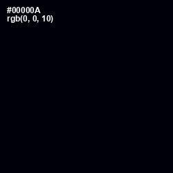 #00000A - Black Color Image