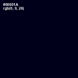 #00001A - Black Russian Color Image